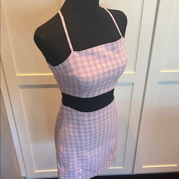 Pull&Bear Lavender Plaid Mini Skirt Set Size S (Juniors) - Picture 8 of 8